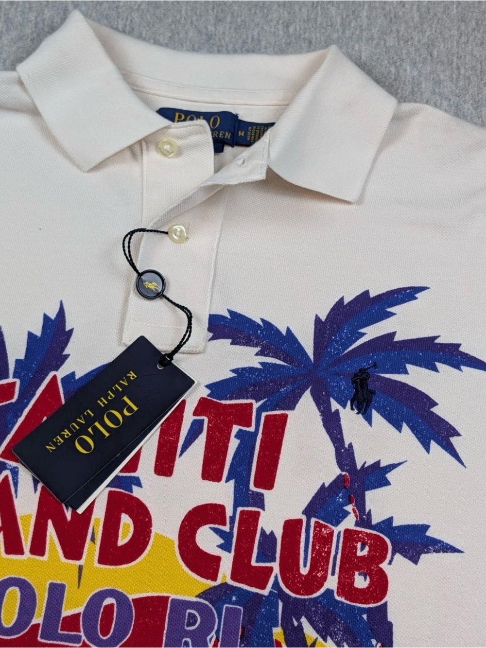 Polo Ralph Lauren Tahiti Island Club Graphic Polo - NEW! Medium - Picture 4 of 9